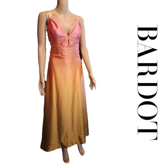 Bardot Karlotta Ombré Slip Dress NWOT Pink XS - Picture 1 of 12